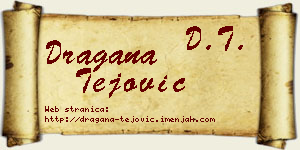 Dragana Tejović vizit kartica